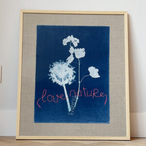 Cyanotype - 3 Cotton - Love Nature