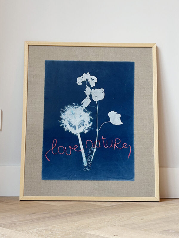 Cyanotype - 3 Cotton - Love Nature