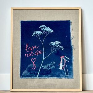 Cyanotype - 4 Cotton - Love Nature